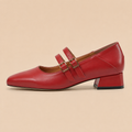 Ballet Flats Women's Double Strap Round Toe Slip-On Comfortable Office Casual Everyday