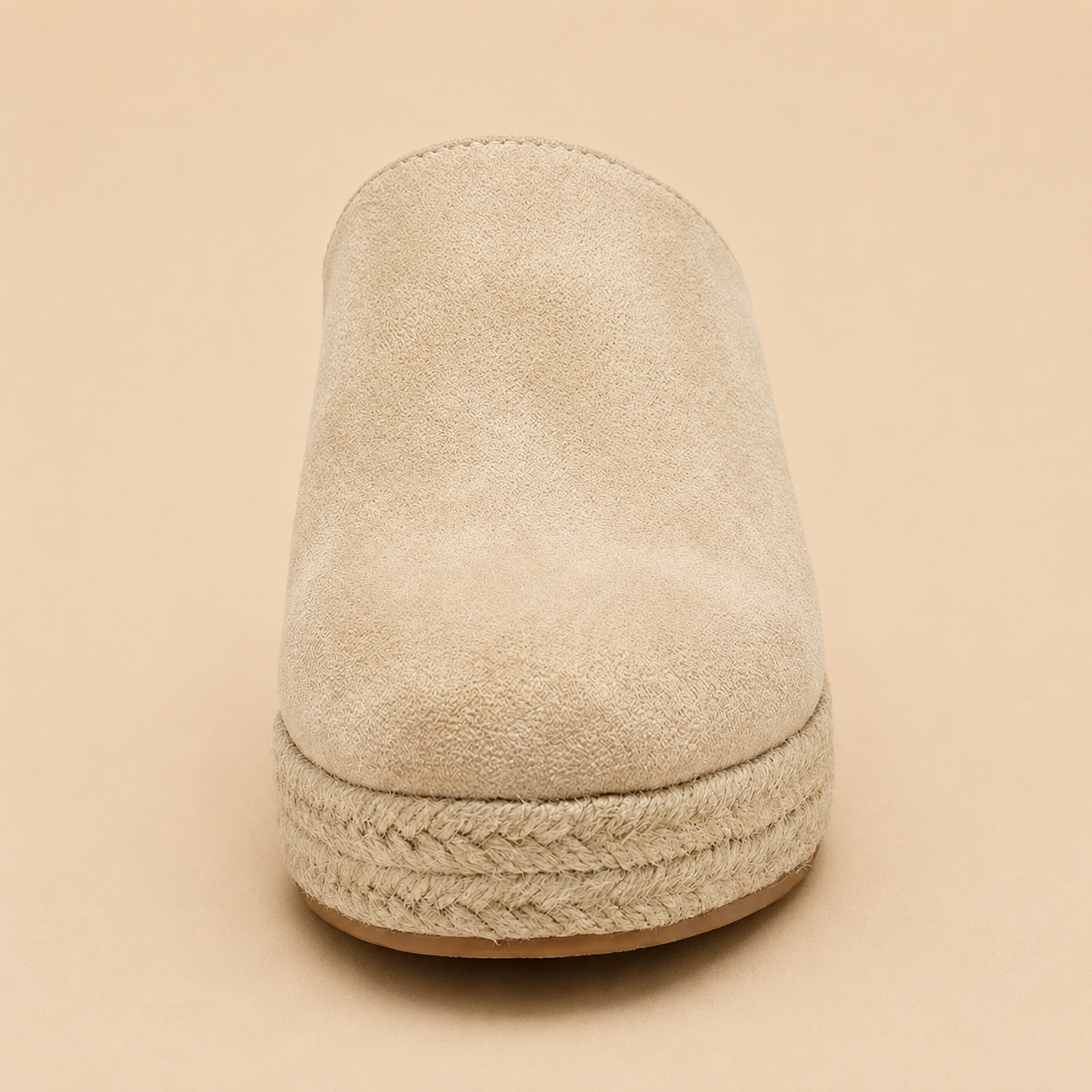 Espadrille Wedge Sandals Women's Slip-On Mule Jute Trim Non-Slip Soe