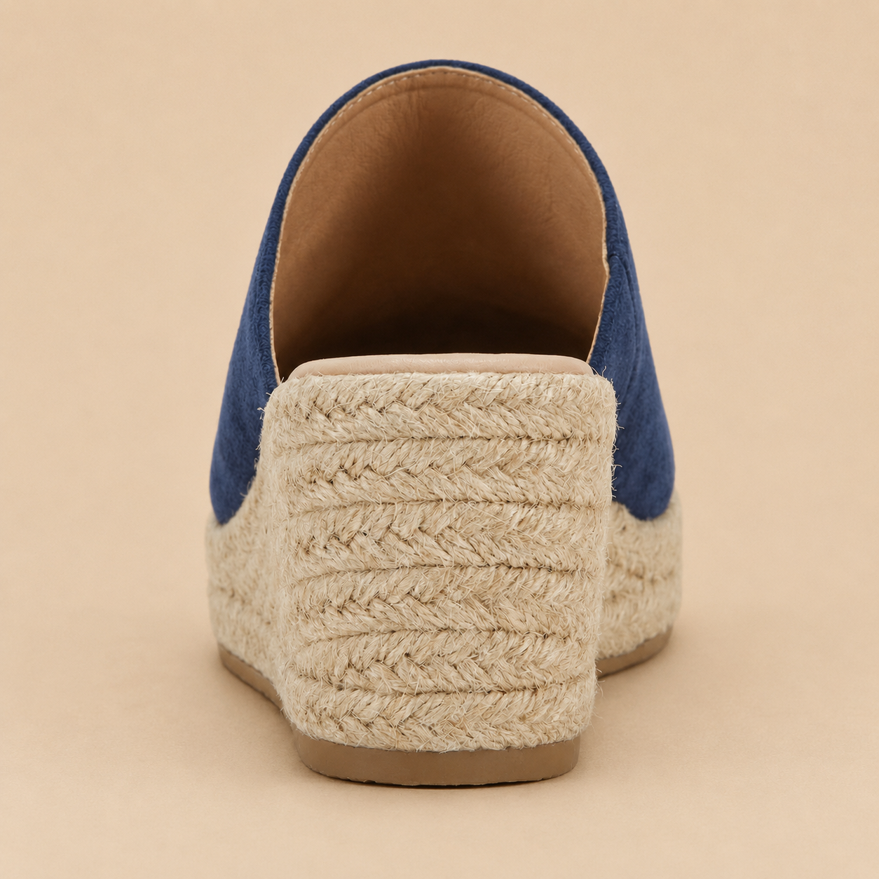 Espadrille Wedge Sandals Women's Slip-On Mule Jute Trim Non-Slip Soe