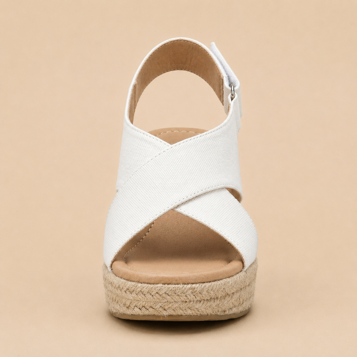 Wedge Espadrilles Women's Jute Trim Slip-On Open Toe Ankle Summer Casual Everyday Shoes